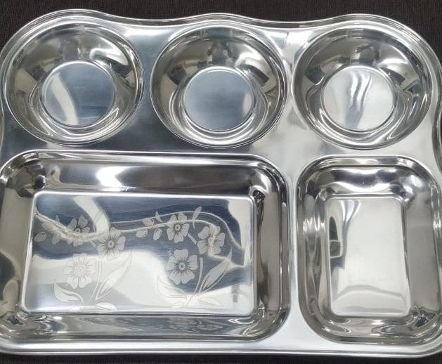 5 IN 1 ZIGZAG COMPARTMENT PLATE