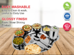 Stainless Steel Plain Rajwada Thali Set
