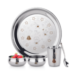 Stainless Steel   Baby Thali Set Laser